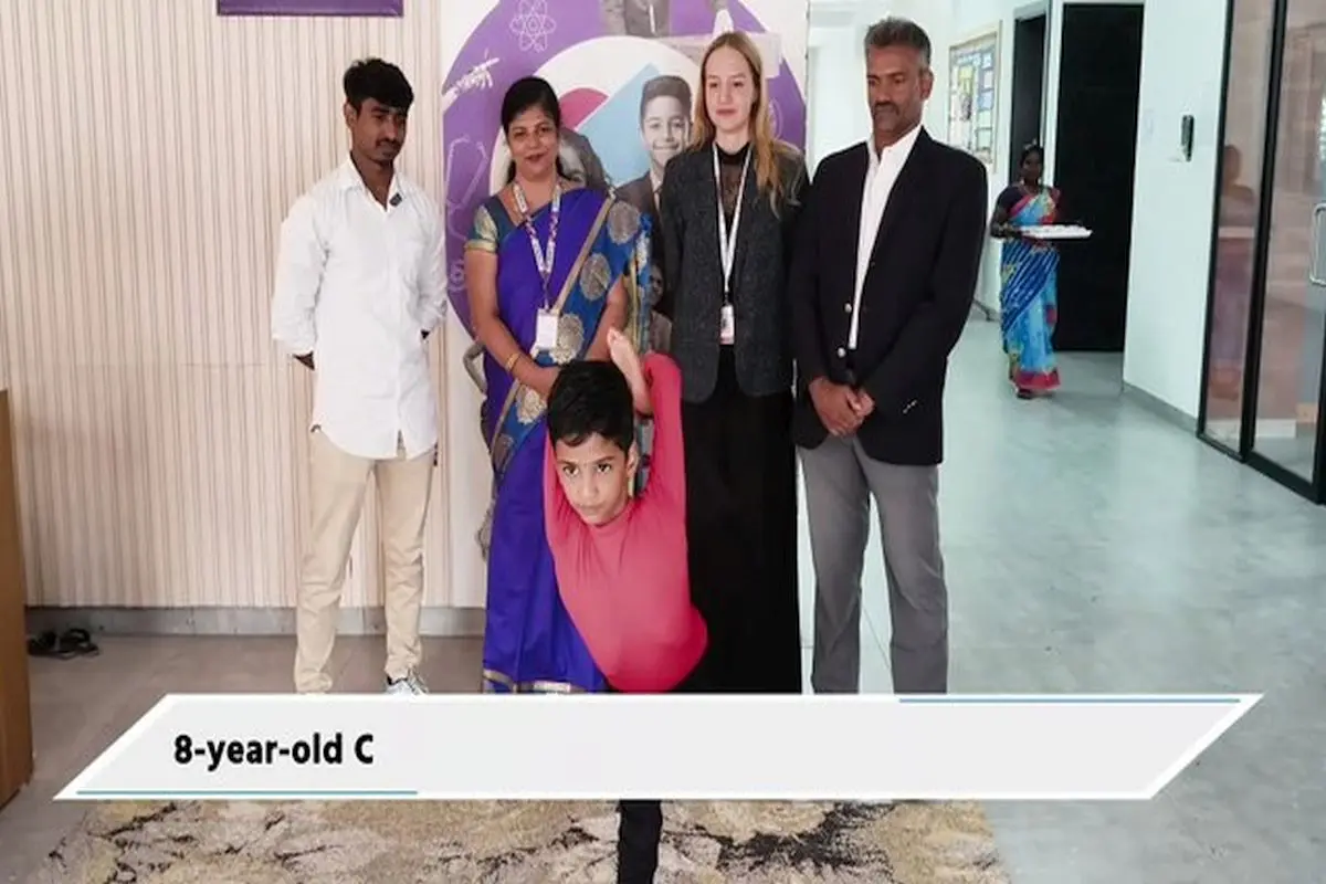 India's eight -year -old Lisa became the world's youngest yoga teacher