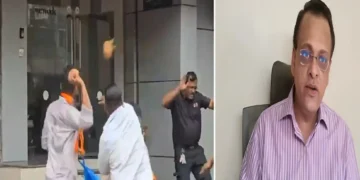 MNS Workers Pelted Stones at Businessman Sushil Keedia's Office: Marathi will not learn Marathi, MNS workers in Sushil Kedia's office Had posted that he will not learn marathi