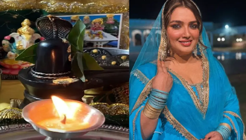 On the first day of Sawan, Amrapali Dubey shared the cute video, watching you will also say "Har Har Mahadev"