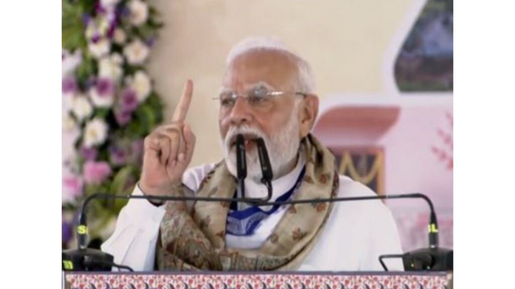 PM Modi targeted the opposition in Bihar, saying "We have to save Bihar from the malicious intentions of Congress and RJD"
