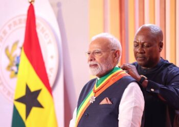 Prime Minister Modi's highest honor in Ghana, President Mahama honored