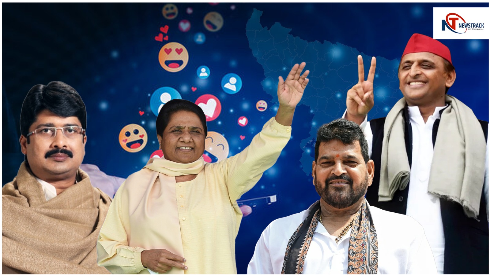 Raja Bhaiya Brijbhushan Up Leaders Craze on Social Media Reels Power and Bhaukal | Most Followed Political Leaders from Uttar Pradesh | Impact of Social Media on Up Elections | Kshatriya Politicians and Youth Support in Up | In UP's digital politics, 'Kshatriya Bhakal', rail will be given and dominance will remain ... Mayawati's stormy entry too. News Track in Hindi