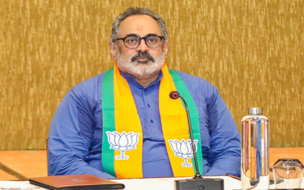 Rajiv Chandrashekhar's charge, Congress doing politics of appeasement
