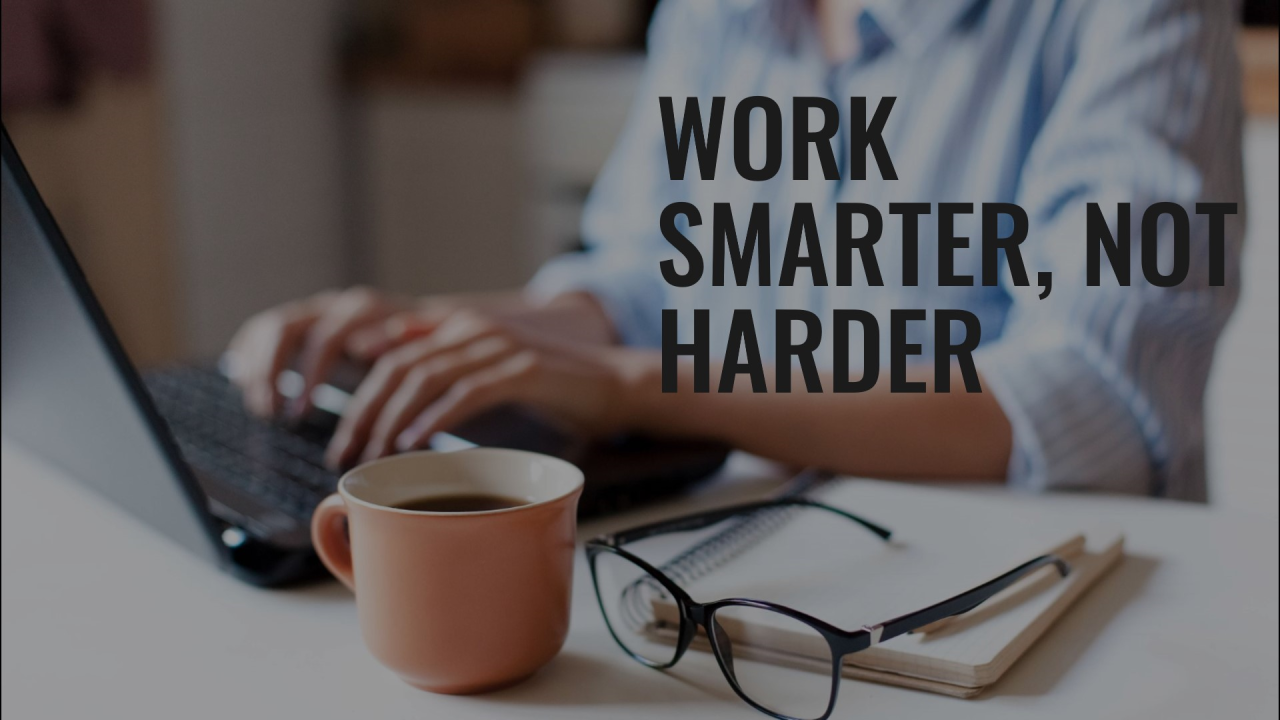 Success is achieved by thinking and strategy, not just by hard work, why is smart work necessary for success in today's era?