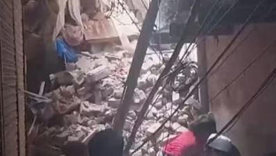 Two people killed, eight injured in four -storey building collapse in Delhi