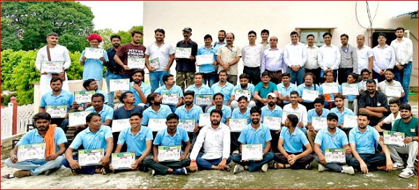 Vocational sheep and rabbit rearing training given to 45 cattle rearers at Central Sheep Wool Institute