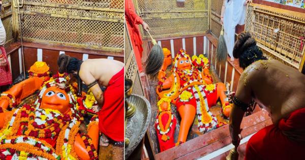 After 13 days, 'Jai Shri Ram' echoed: Darshan started again in the big Hanuman temple
