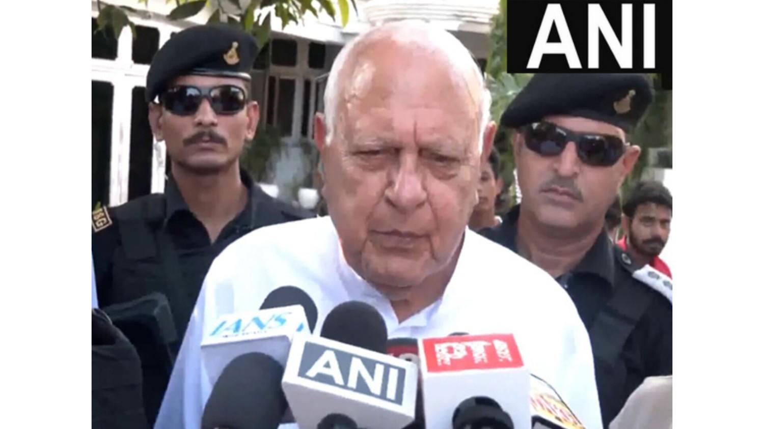 Farooq Abdullah reiterated the demand for state status to Jammu and Kashmir, said "The issue raised before the Prime Minister in every meeting"