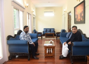 MP Hanuman Beniwal, meeting Union Minister Nitin Gadkari, important discussion about the development of roads in Nagaur and Didwana-Kuchaman