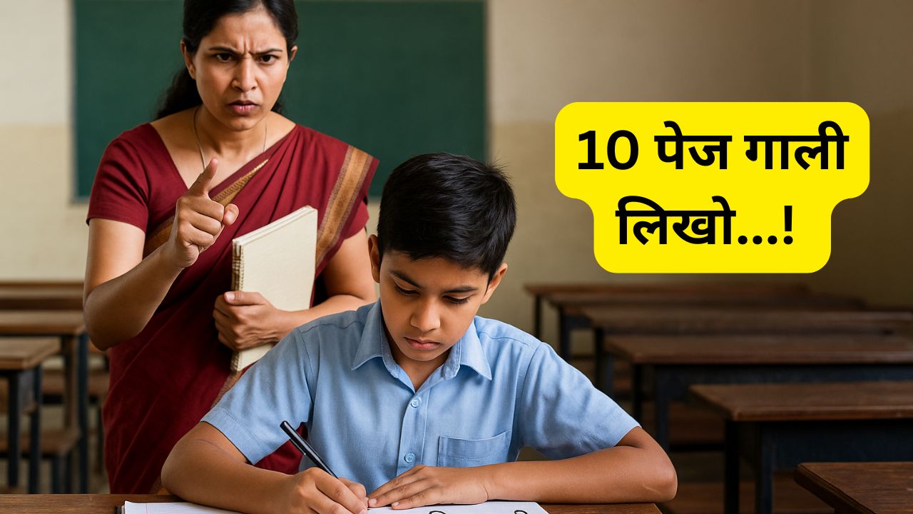 Teacher Punished Student to Write 10 Pages Abuse | Dhanbad School Controversy | 4th Class Student Punishment to Write Abuse | School Punishment Case 2025 | Student Forced to Write Abuse | Write 10 pages 'abuse' ...! The teacher gave such a punishment to the fourth class child, seeing the parents left. News Track in Hindi