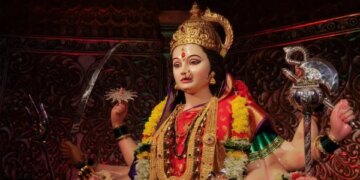 The echo of cheers on Sharadiya Navratri ... The statue of self -built mother Durga is installed every year in Maharajganj