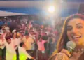 A crowd of fans gathered to see Akshara Singh in Jamshedpur, the actress said - "People against me ..."