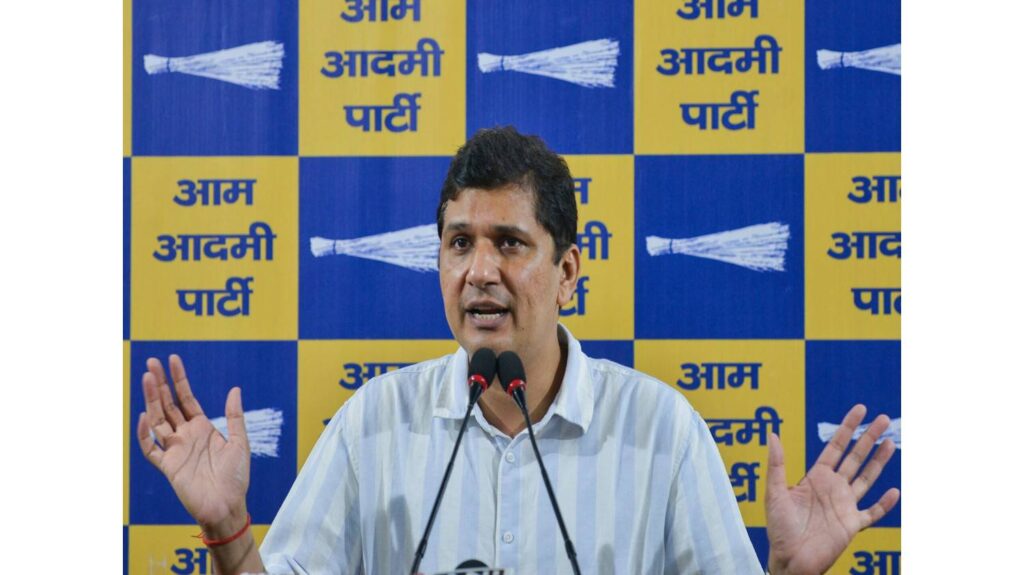 AAP leader Saurabh Bhardwaj criticized the Delhi government after heavy rains, "Delhi's condition is bad"