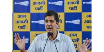 AAP leader Saurabh Bhardwaj criticized the Delhi government after heavy rains, "Delhi's condition is bad"