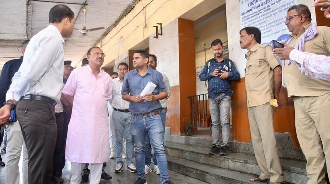 Assembly Speaker inspected Ajmer Roadways Bus Stand