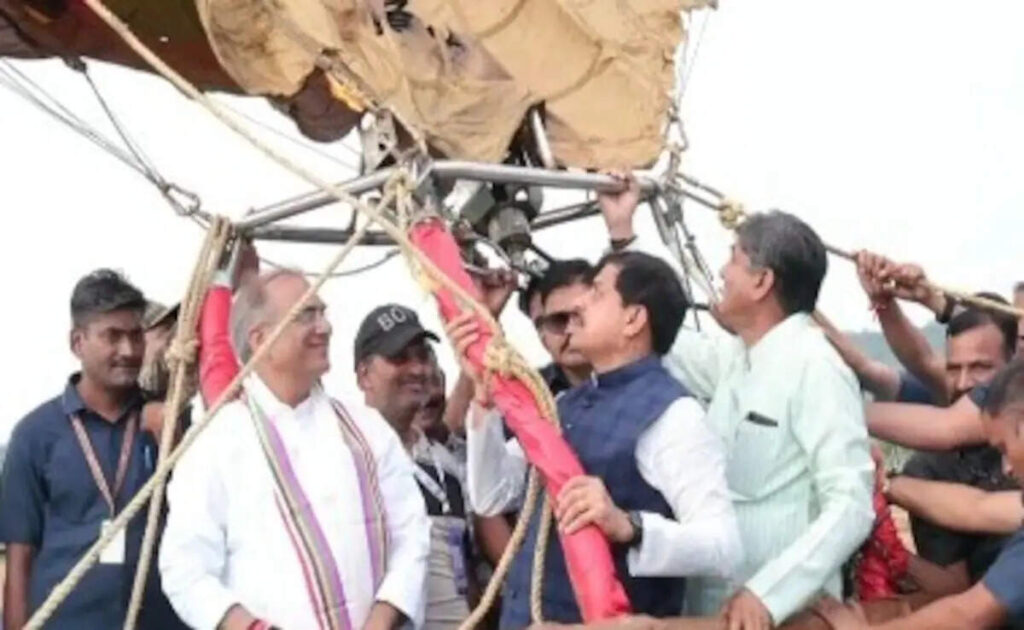 Big accident averted! Fire in Hot Air Balloon of MP CM Mohan Yadav, safely evacuated