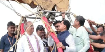 Big accident averted! Fire in Hot Air Balloon of MP CM Mohan Yadav, safely evacuated