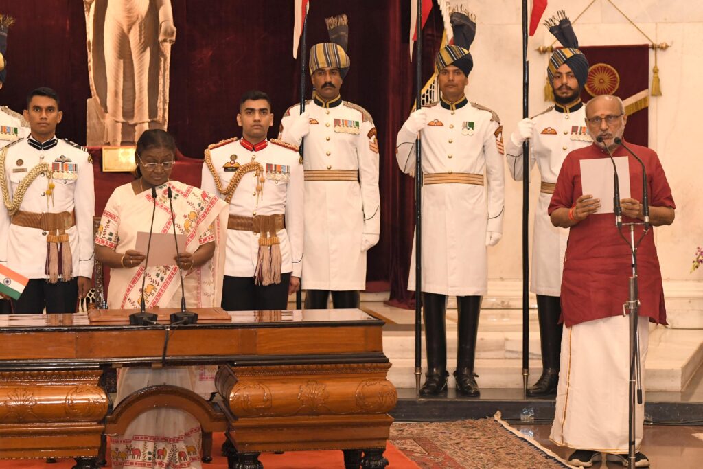 CP Radhakrishnan takes oath as Vice President, know the whole process