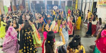 Dandiya Festival at Explore Academy School, Steps on Bhakti songs