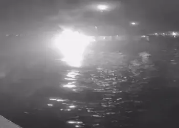 Drone attacked by a boat going for humanitarian aid for Gaza