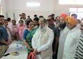 Energy Minister Anil Vij observed two health check -up camps set up in Ambala Cantonment