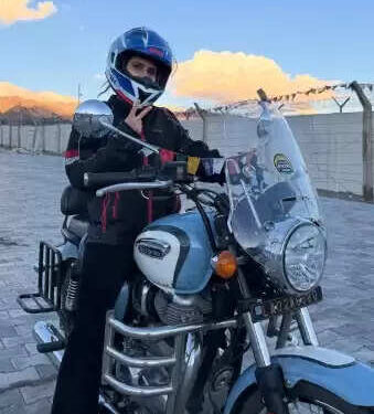 Fatima Sana Sheikh riding bikes in the mountains, shared exciting experience