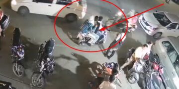 Firing outside Barnala Jewelers in posh area of ​​Model Town, incident captured in CCTV
