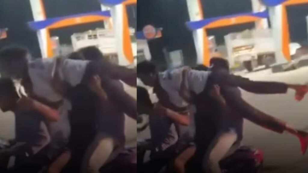 Five Youths Perform Dangerous Stunt | Dangerous Scooty Stunt in Chhattisgarh | Viral Video | , 'That's why women live more than men ...', Dangerous scooty stunts of five youth, watch viral videos | News Track in Hindi