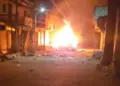 GUJARAT Arson: Violence in Gandhinagar district of Gujarat, two communities collapsed after stone pelting at Garba site of Dehgam, miscreants vandalized and arson, Communal Violence in Dehgam Gandhinagar of Gujarat Miscreants Indulge in Vandalism and Arson