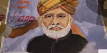 गुजरात: राजकोट में पीएम मोदी के 75वें जन्मदिन पर 75 रंगोलियों से सजा शहर, केंद्र की योजनाओं पर फोकस