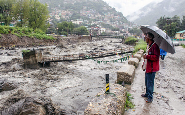 Heavy destruction due to cloudburst in Kinnaur, Himachal