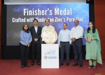 Hindustan Zinc unveiled the official marathon medal for Vedanta Zinc City Half Marathon