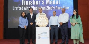 Hindustan Zinc unveiled the official marathon medal for Vedanta Zinc City Half Marathon