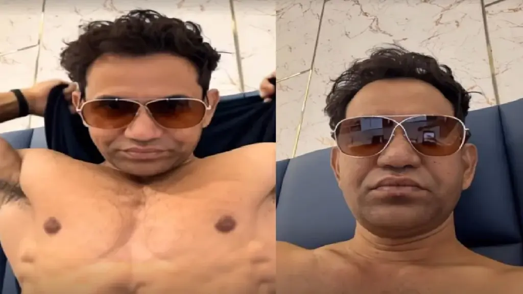 In the case of Abs, Nirhua competes with Shahrukh Khan!