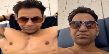 In the case of Abs, Nirhua competes with Shahrukh Khan!