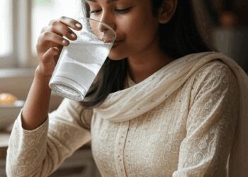 In the morning, a pinch of baking soda water will give relief from stomach to skin problems