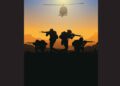 India - Pakistan War showing Hindi film