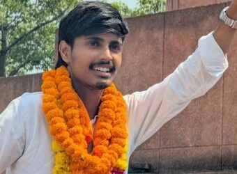 Karthik Meena of Tonk won the post of president at Zakir Hussain College, Delhi