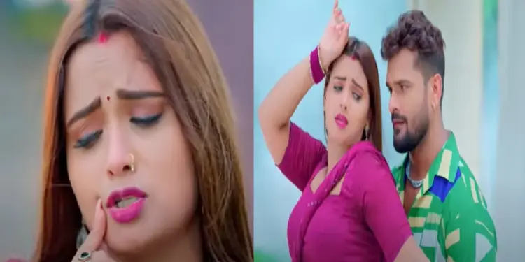 Khesari Lal Yadav brought "raisins" with romance and desi temper, hot romance with actress like water