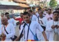 Krishna devotees of Baroda in Bayana scattered the name Radha-Krishna
