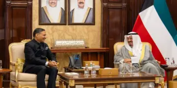 Kuwait Ambassador of India met Kuwait Prime Minister Khesh Ahmed.