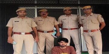 Lalsot police arrested absconding prize Pintu Meena for 10 months