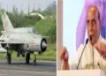 MIG-21 Farewell: Farewell given to MiG-21 fighter jet from Indian Air Force, Rajnath Singh said, it is not an aircraft, proof of deep relations between India and Russia, MIG-21 Fighter Jet Bid Farewell to Indian Air Force, Rajnath Singh Said, this is a aircrafts is a proof of deep relations Between India and Russia.