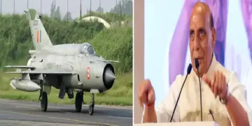 MIG-21 Farewell: Farewell given to MiG-21 fighter jet from Indian Air Force, Rajnath Singh said, it is not an aircraft, proof of deep relations between India and Russia, MIG-21 Fighter Jet Bid Farewell to Indian Air Force, Rajnath Singh Said, this is a aircrafts is a proof of deep relations Between India and Russia.