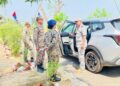 NCC Deputy Director General inspected 3 Raj Artillery Battery NCC Unit, Bharatpur