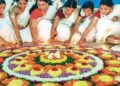 Onam is celebrated with colorful rangoli, delicious food and tradition in Kerala