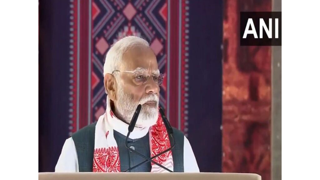 PM Modi targeted Congress in Assam, said "insult to the poor under Congress rule"