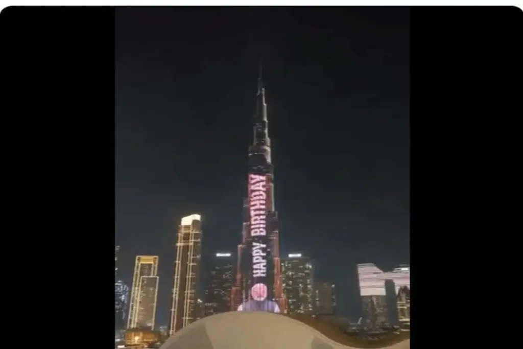 PM Modi's birthday celebrated on the tallest building in the world