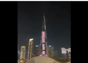 PM Modi's birthday celebrated on the tallest building in the world
