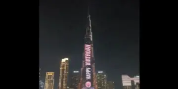 PM Modi's birthday celebrated on the tallest building in the world